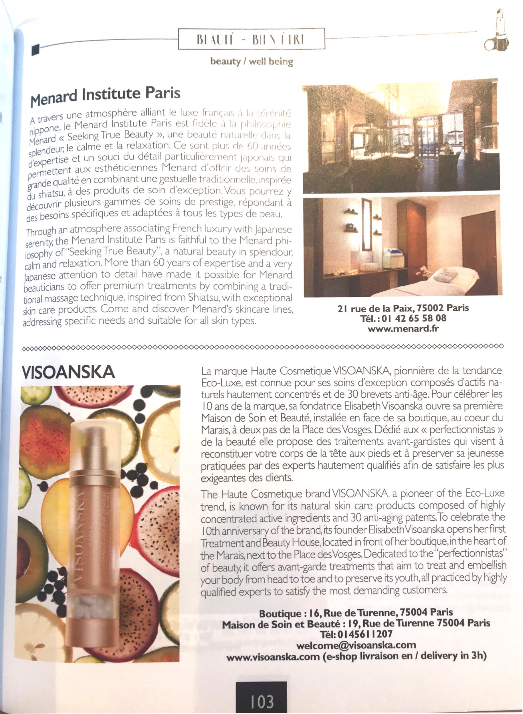 Article Visoanska Paris Select